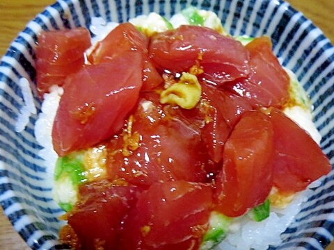 簡単カジキマグロ漬け丼